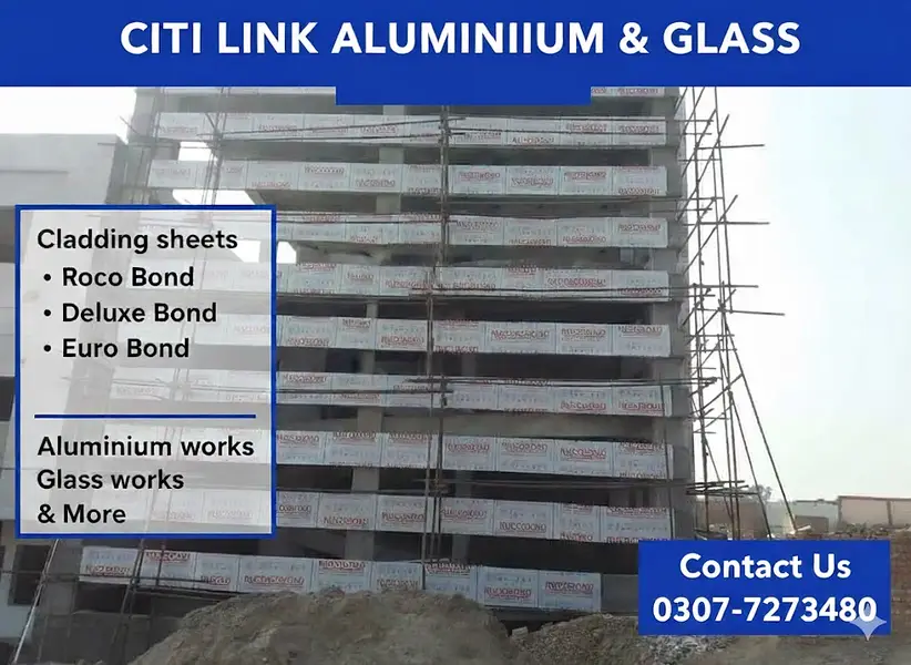 aluminium cladding sheet deluxe bond rocu bond & curtain wall glass
