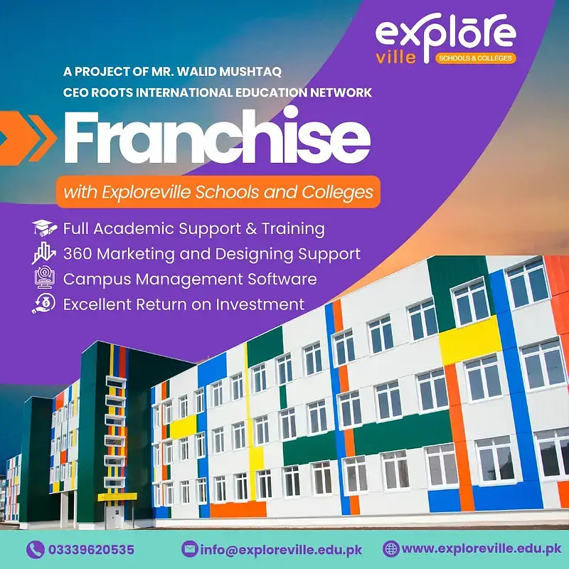 Exploreville School & colleges Pakistan.
