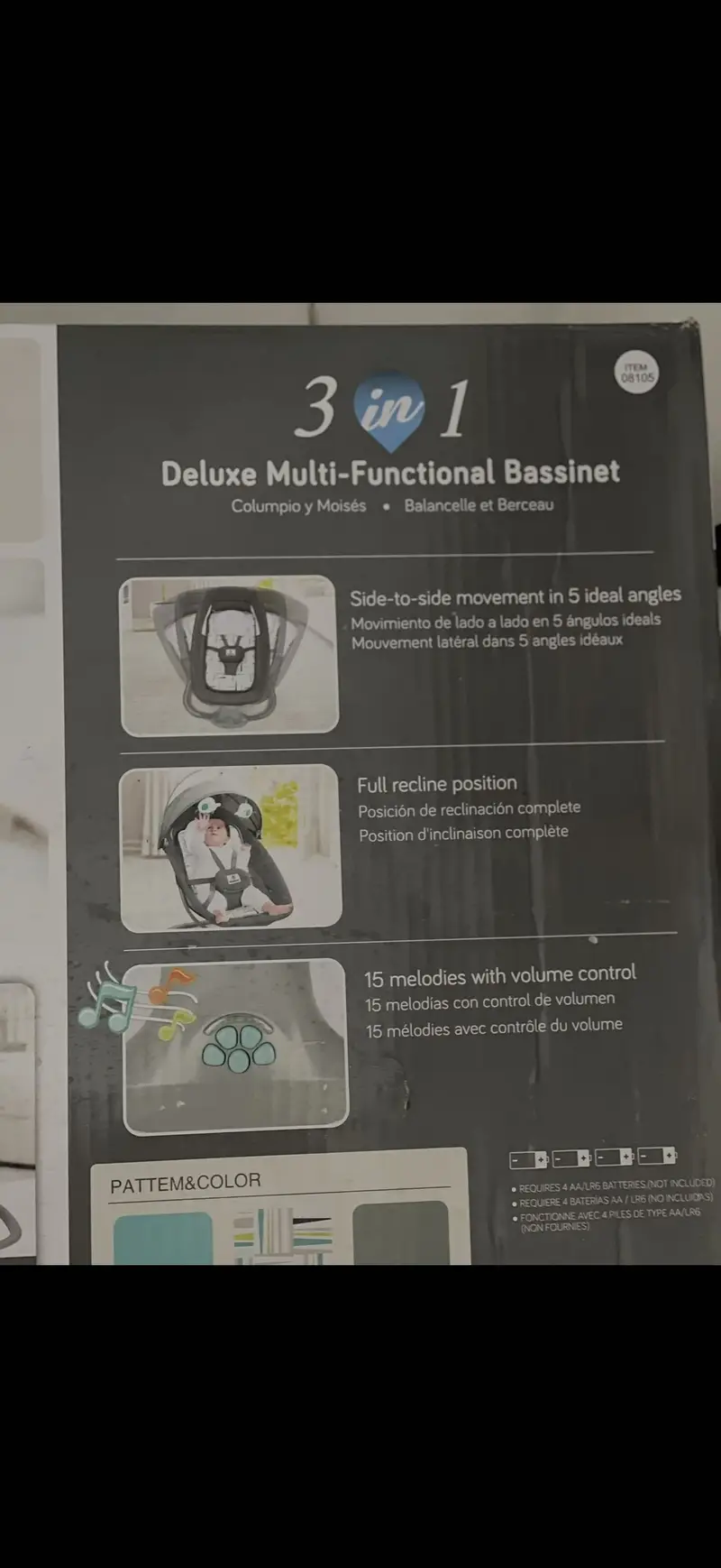 Mastela 3 in 1 deluxe multi functional bassinet