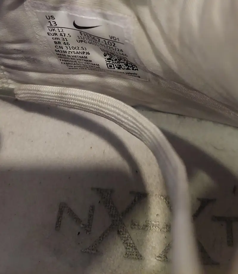 Nike LeBron NXXT GEN AMPD Triple White (size UK 12) Exchange Possible