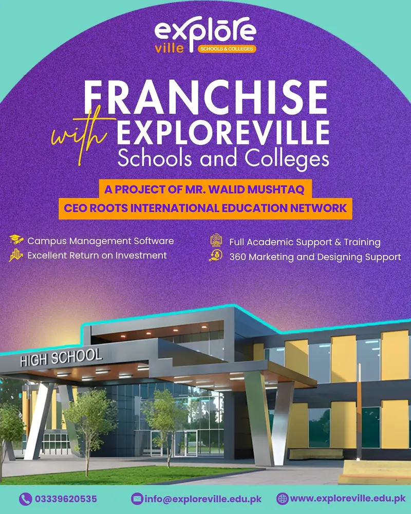 Exploreville School & colleges Pakistan.