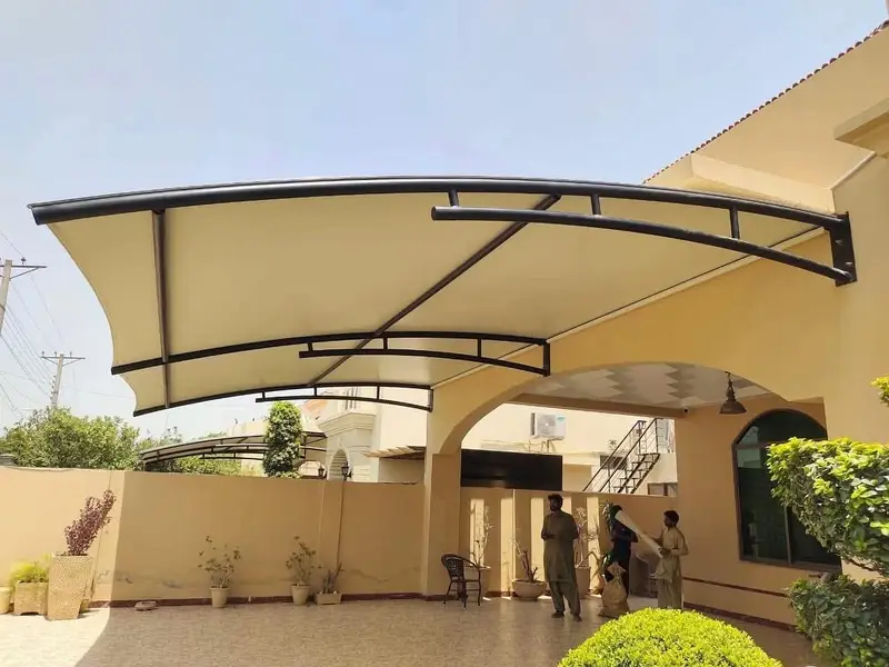 Wall mounted garage shade | Car Porch shed | Canopy | Pvc tensile