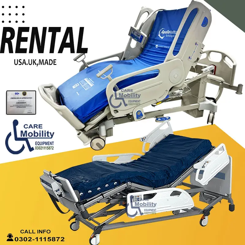 HOSPITAL ICU bed RENT/Surgical Bed Electric bed FOR RENT/Patient bed