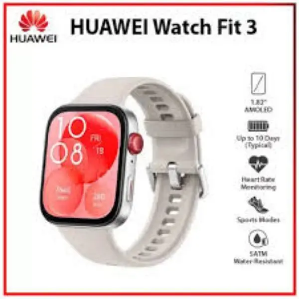 HUAWEI / Watch Fit 3 / Lightweight / Long Battery / Stylish Smartwatch