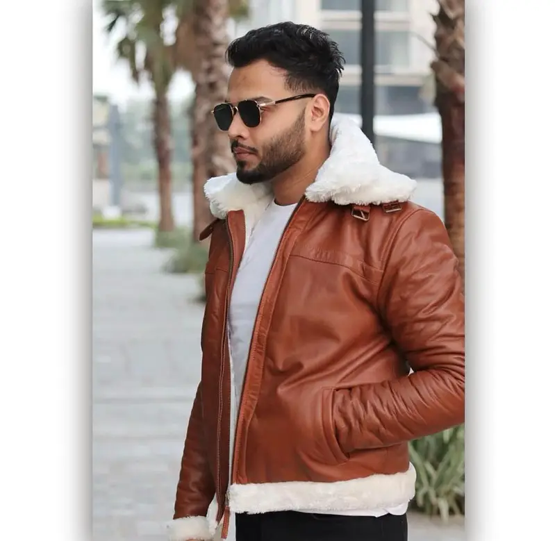 Plane leather jackets /available color/ brown / black