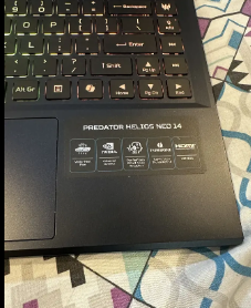Acer Predator gaming Ultra 7-155H,16gb Ram 1tb Rtx4070 qhd 14.5 laptop