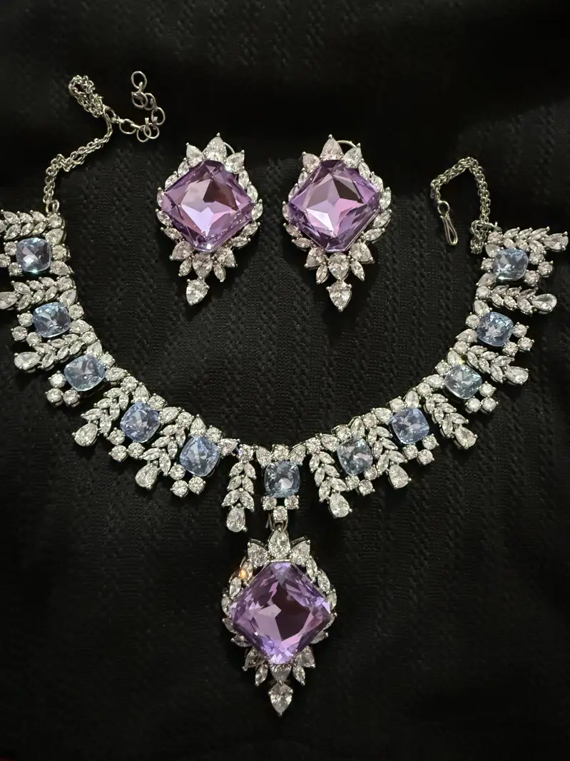 Swarovski stainless steel jewellery set