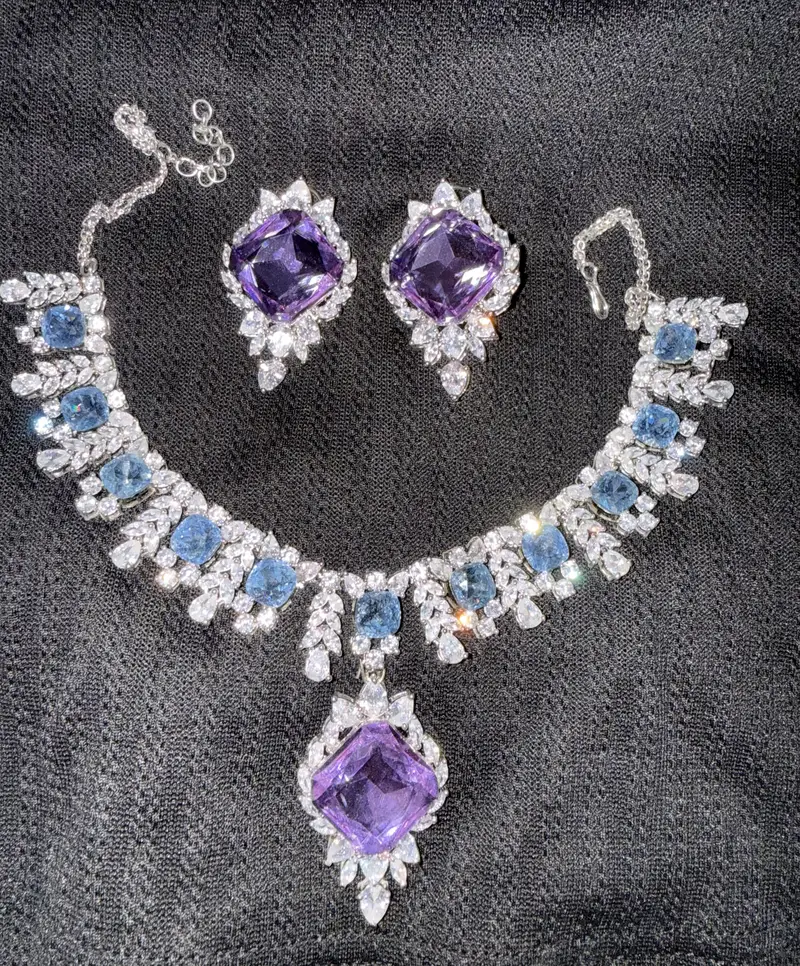 Swarovski stainless steel jewellery set