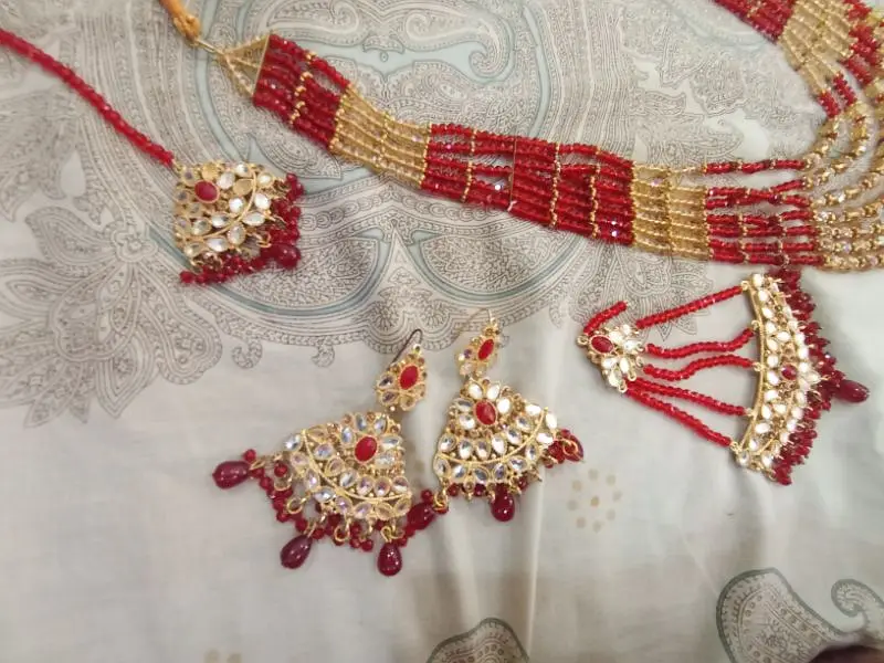 Complete Wedding Bridal Jewellery Set – Like New – Rs15,000