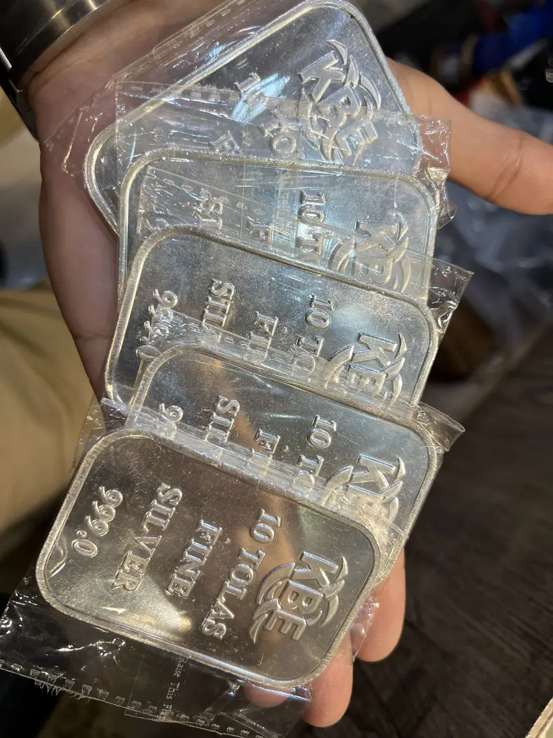 Silver Dubai Certified 1kg bar