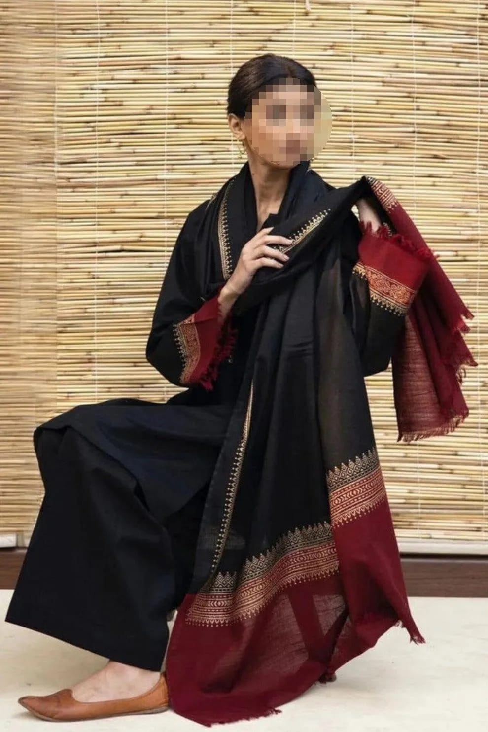 3 Pcs Women's Unstitched Embroidered Suit