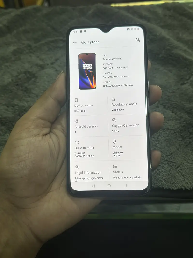 Oneplus 6t 8gb 128gb