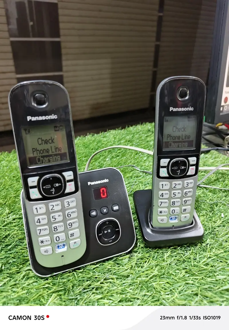 Panasonic KXT6821E Twin Packs Cordless Landline Phone UK imported