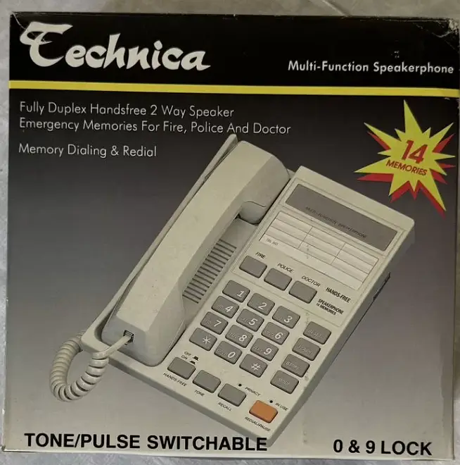 Retro landline telephone Technica TP-2308