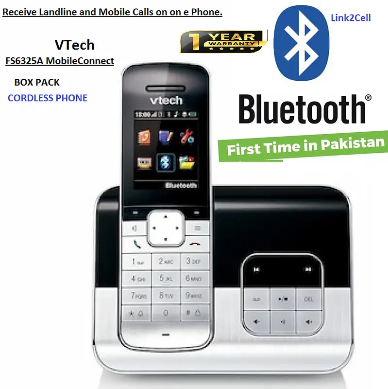 Cordless Phone with Bluetooth, Mobile and Land Calls at one place