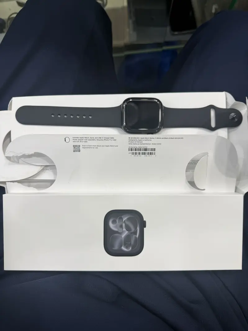 APPLE SERIES 11 46 MM BLACK JUST BOX PACK WARRANTY UNTIL 12 MARCH 2027