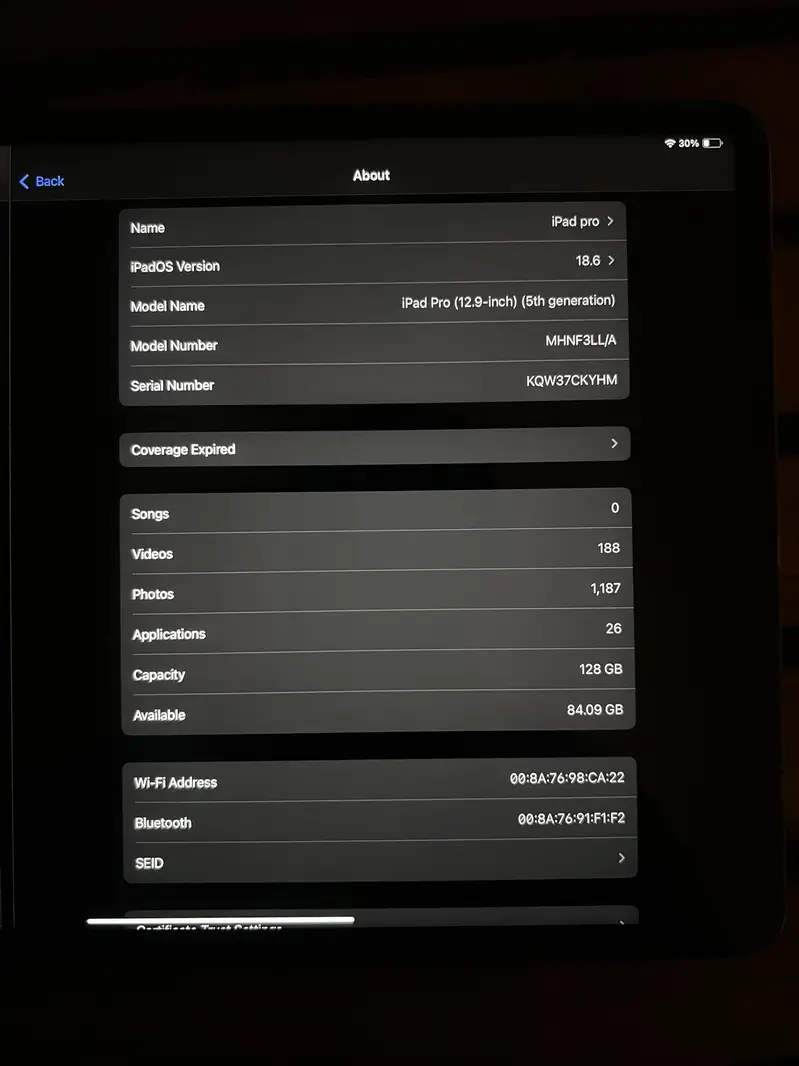 Apple iPad Pro 12.9 (5th Gen) 128GB | M1 Chip |