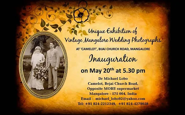 Exhibition Of Vintage Mangalorean Wedding Photographs Featured Main