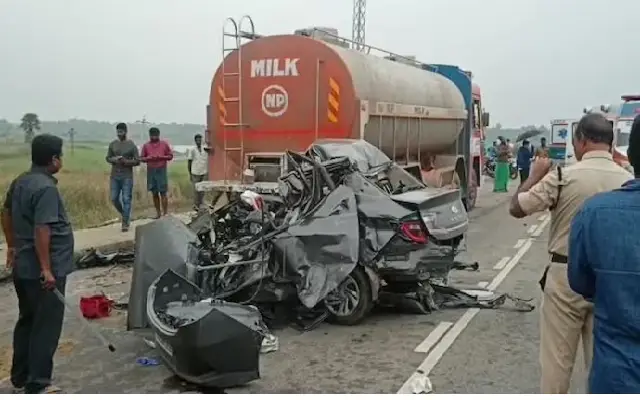 Fatal Accident In Amruthahalli Man Killed By Private Water Tanker
