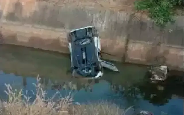Tragic Accident Car Falls Of Bridge In Haveri, Karnataka