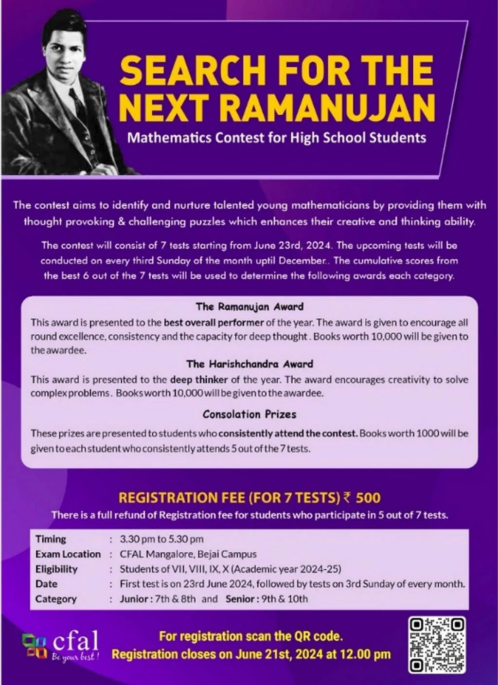 # 001 Of 005 Ramanujan Contest 2024 June 15, 2024