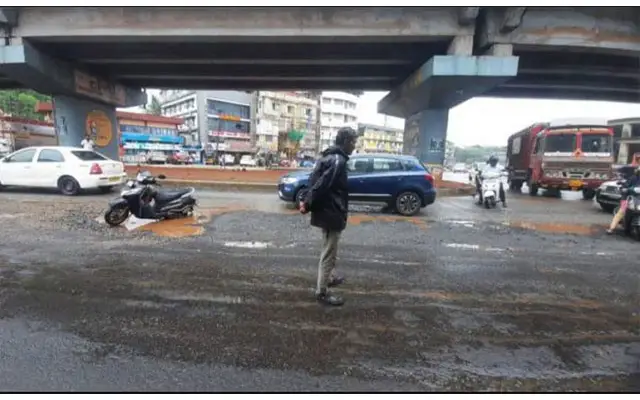 Outcry Over Neglected Potholes At Suratkal Junction In Mangaluru