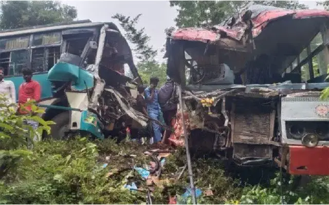 Private Bus Overturns In Shivamogga, Injuring Over 20 Passengers