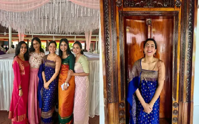 Rashmika Mandanna Attends Childhood Friend's Wedding In Kodagu