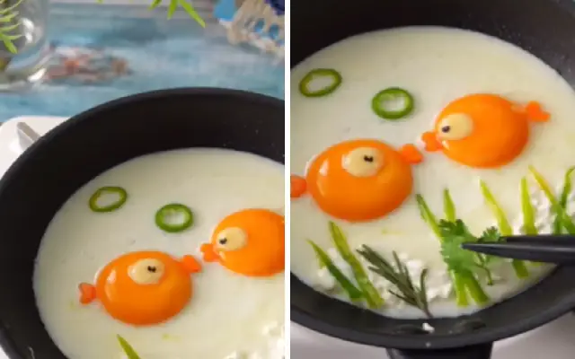 Viral Video Showcases Creative Goldfish Omelette Taking The Internet By Storm