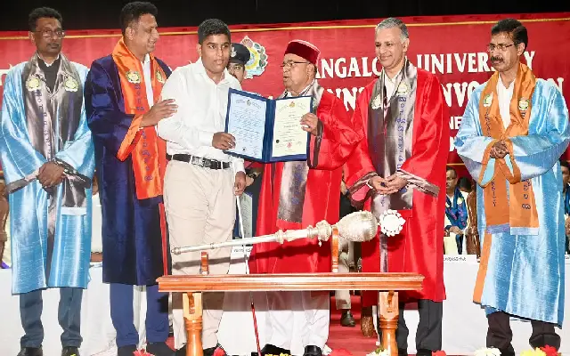 Visually Impaired Student Adhish Uchil Tops Mangalore University Ba Exams