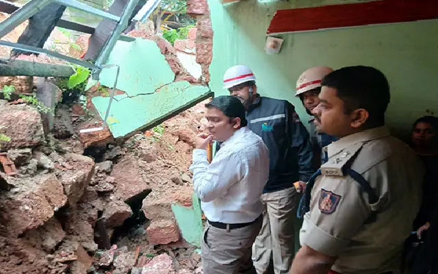 Karnataka Speaker U T Khader Provides Compensation To Madaninagar House Collapse Victim