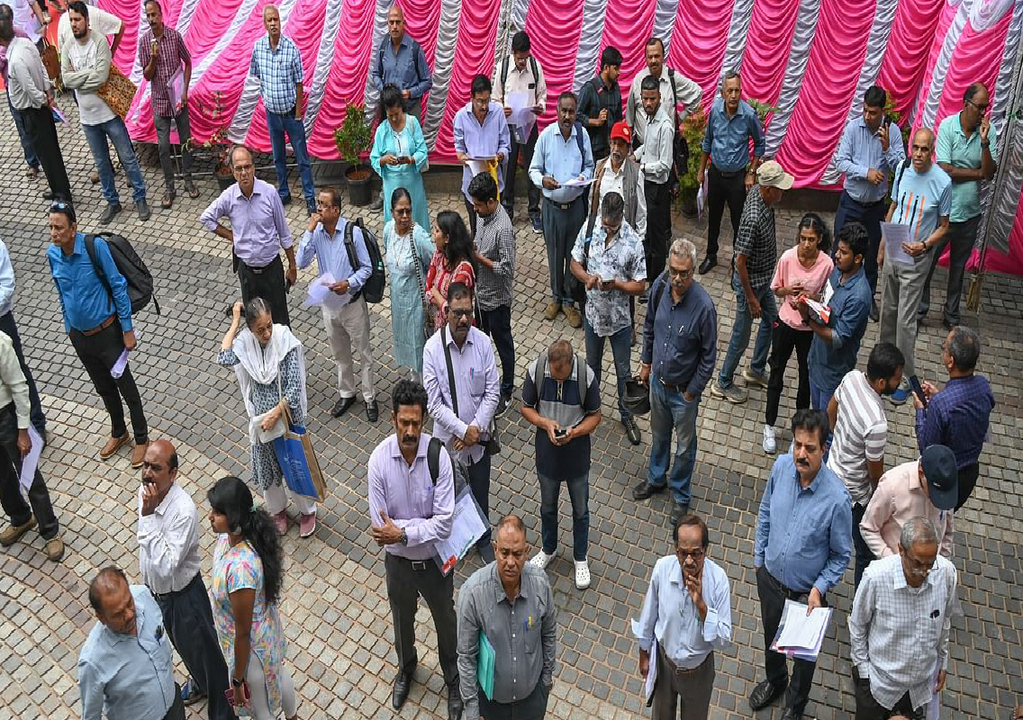 Over 1,250 seniors look for work at the “Jobs 60+” job fair in Bengaluru