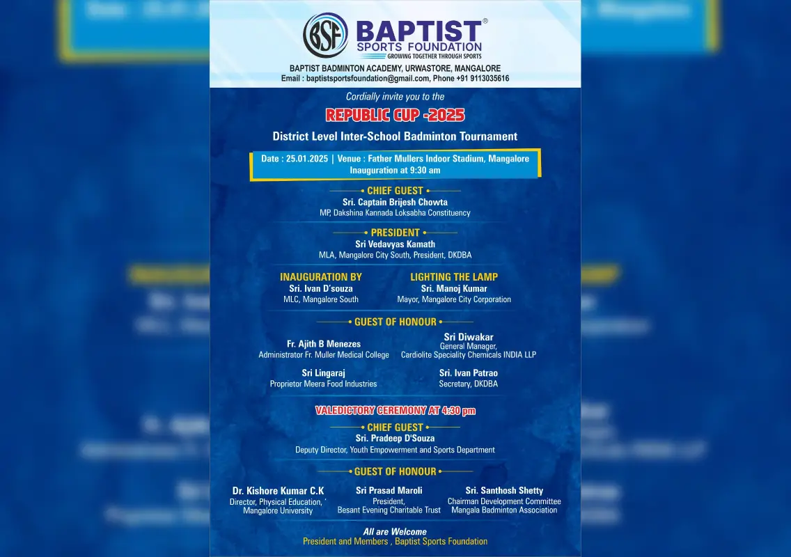 Baptist Sports Foundation to host Republic Cup 2025