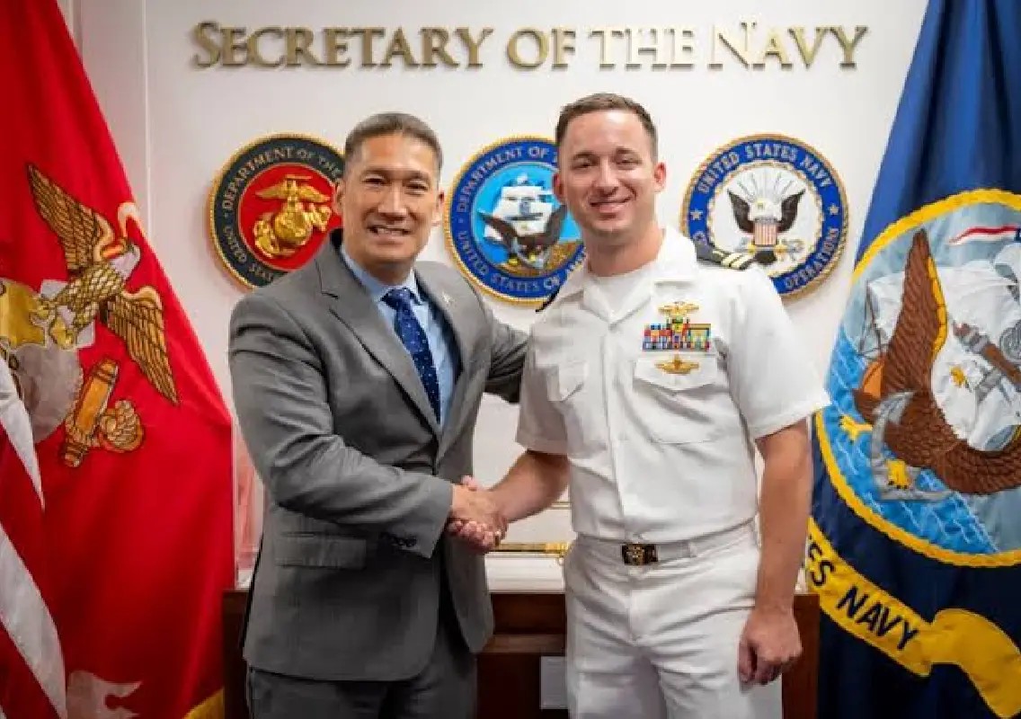 Columbus priest honoured with two U.S. Navy awards