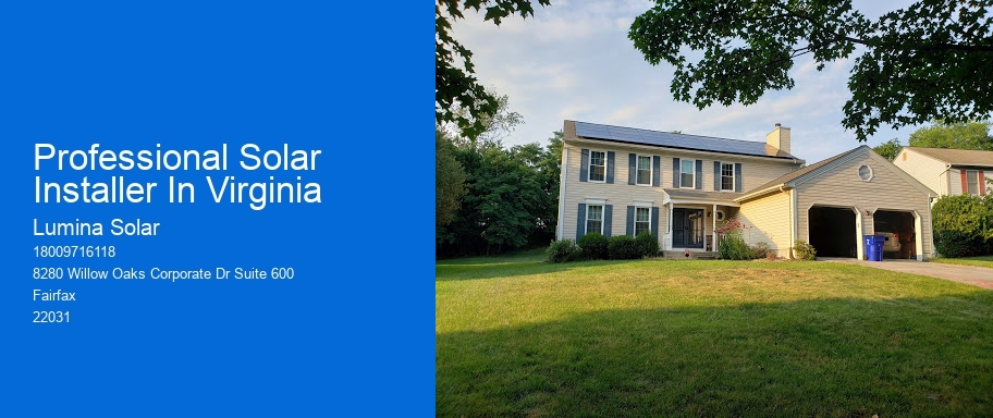 Professional Solar Installer In Virginia