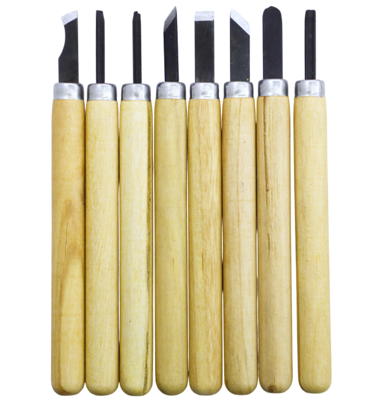 چەقۆ بۆ هەڵکەندنی نەخش-٨دانەیی