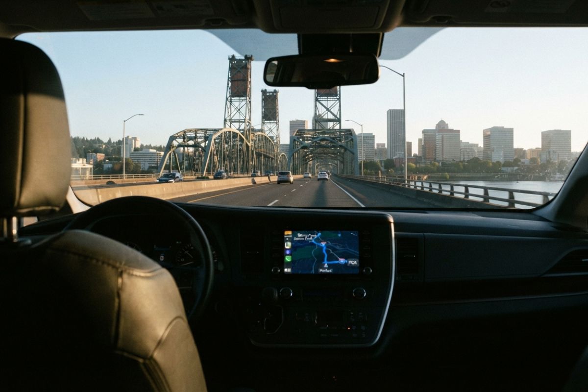 Route from Salmon Creek to PDX
