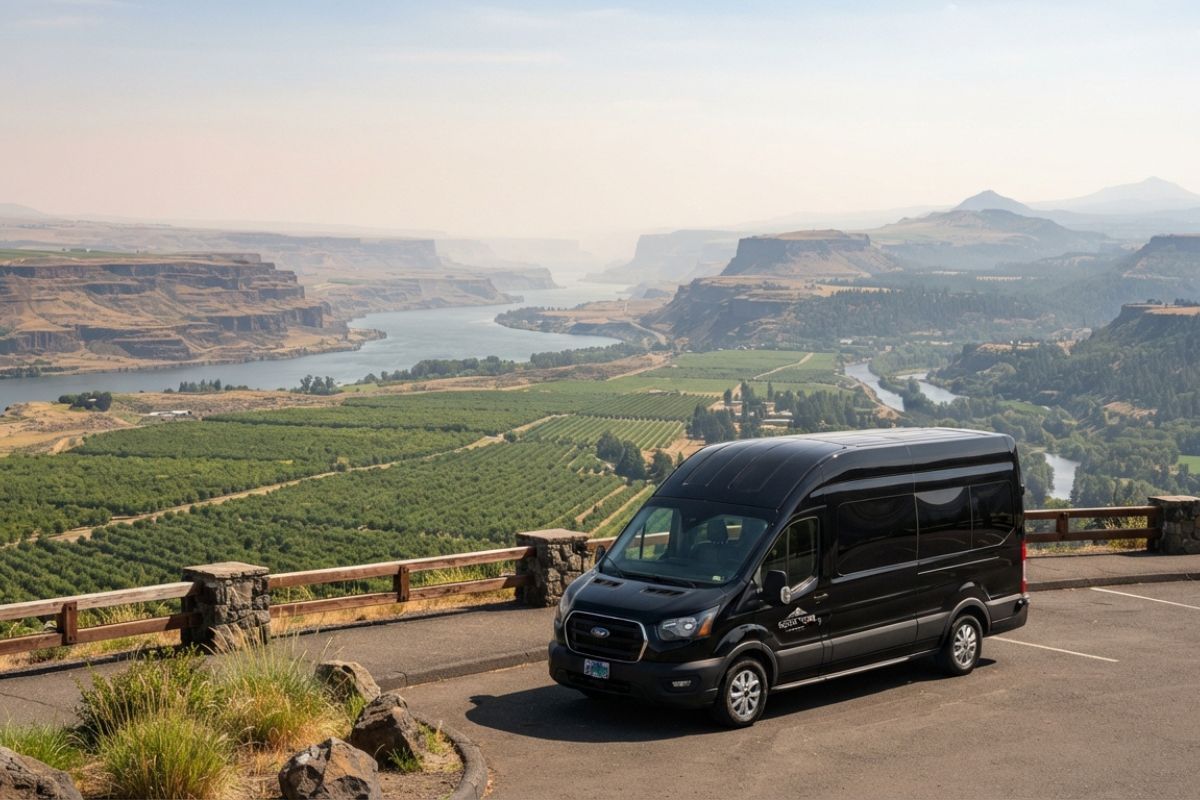 Route from Mosier to PDX