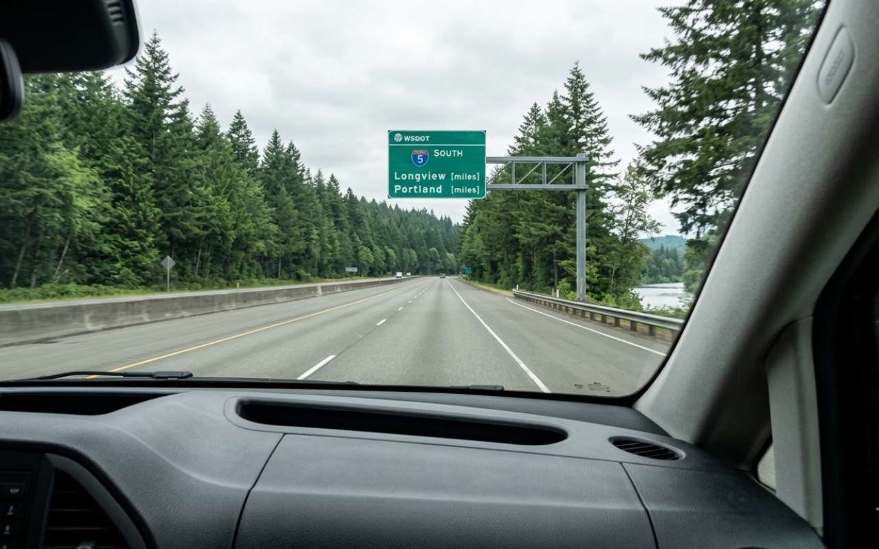 Route from Castle Rock to PDX