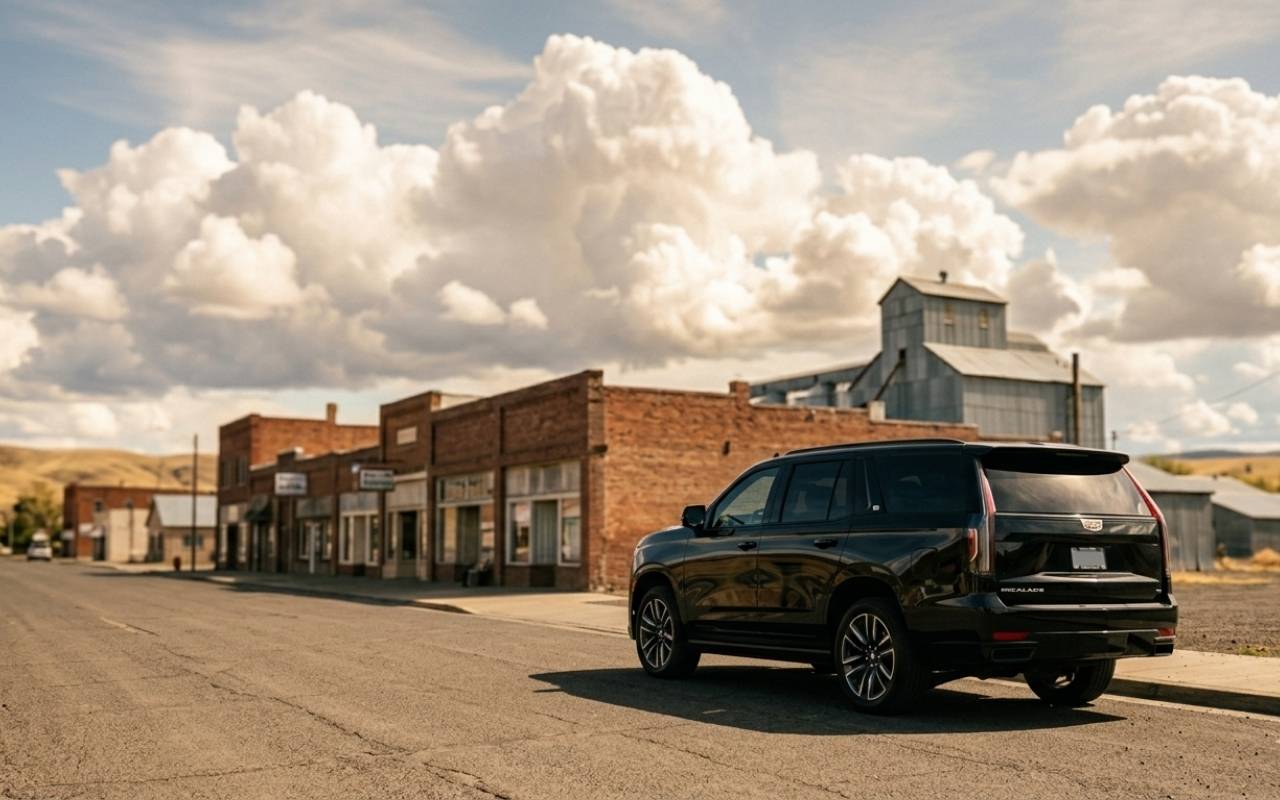 Airport shuttle vehicle in Arlington