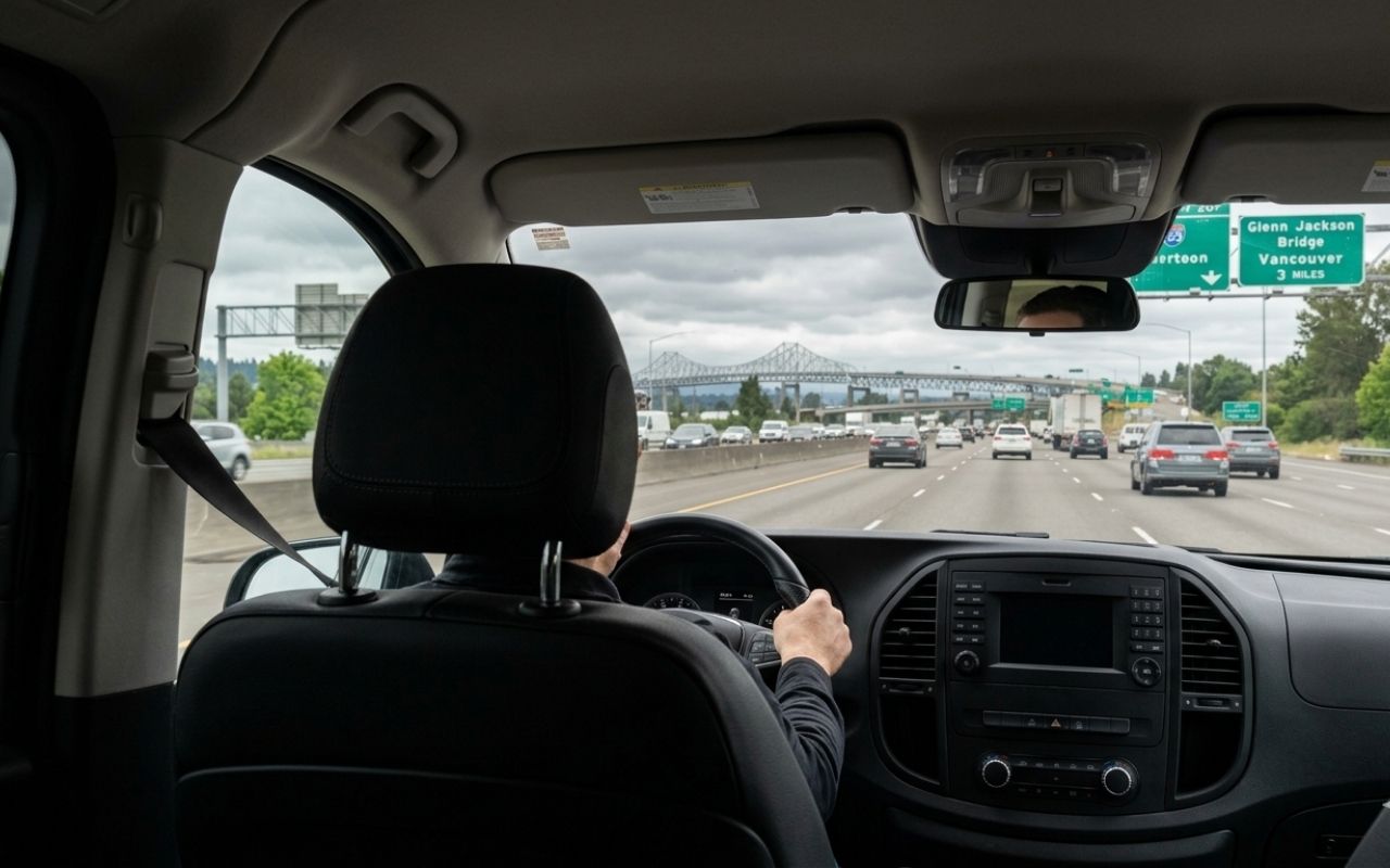 Route from Clackamas to PDX