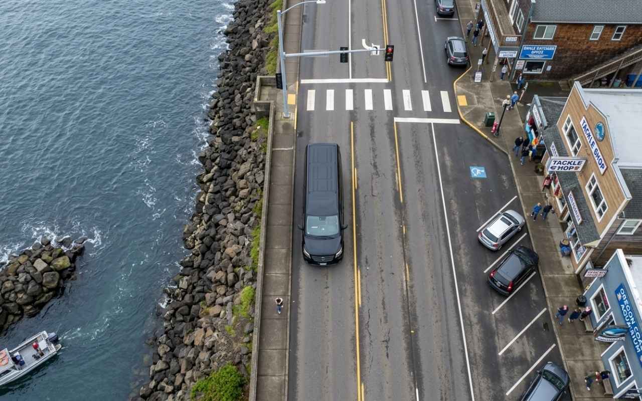 Route from Depoe Bay to PDX