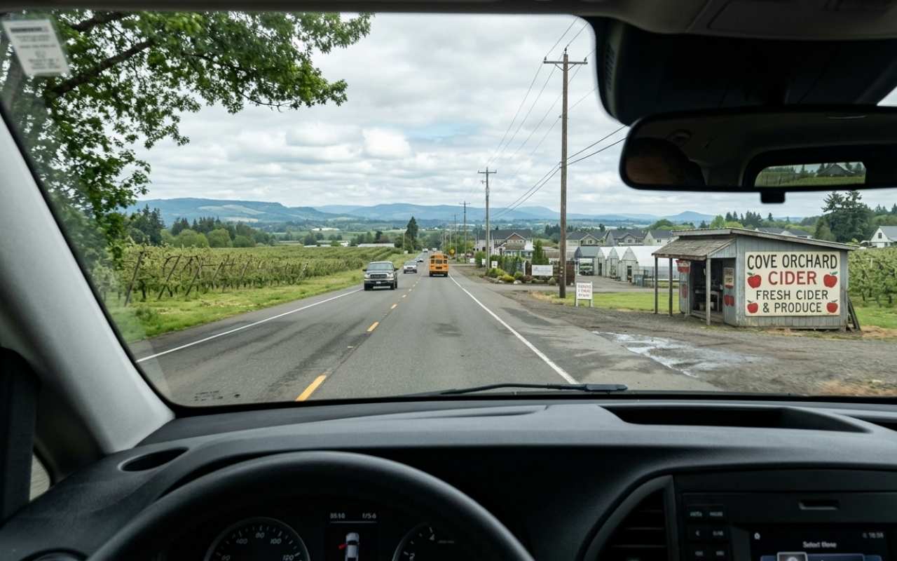 Route from Cove Orchard to PDX