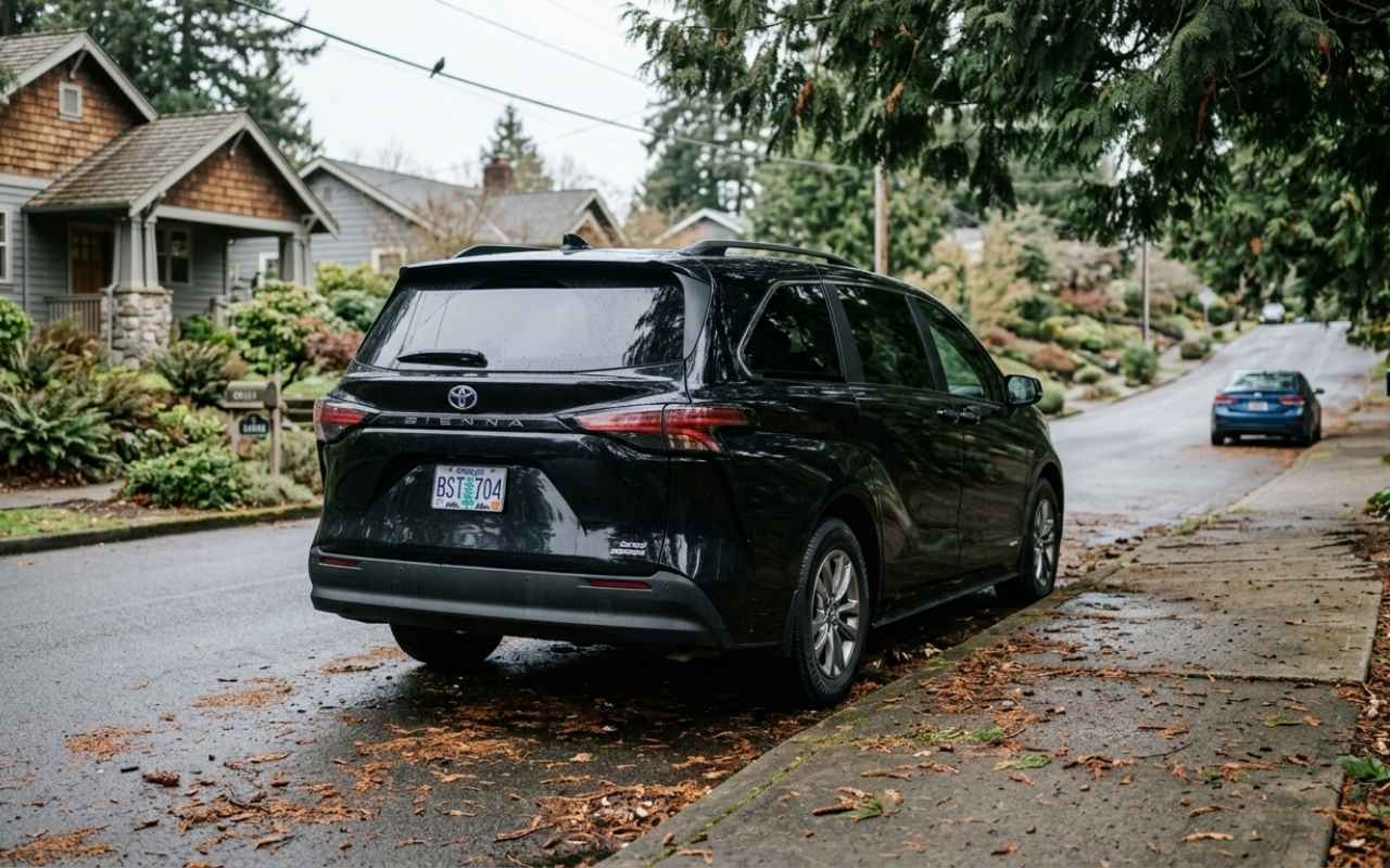 Airport shuttle vehicle in Bonny Slope
