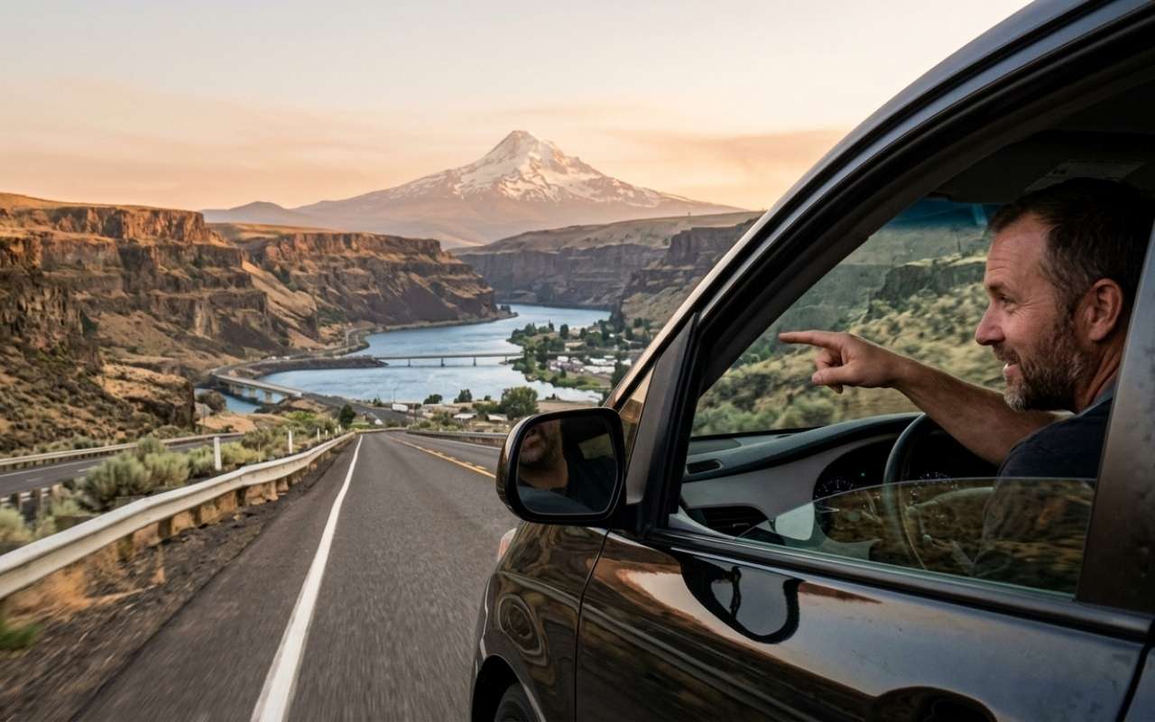 Route from Goldendale to PDX