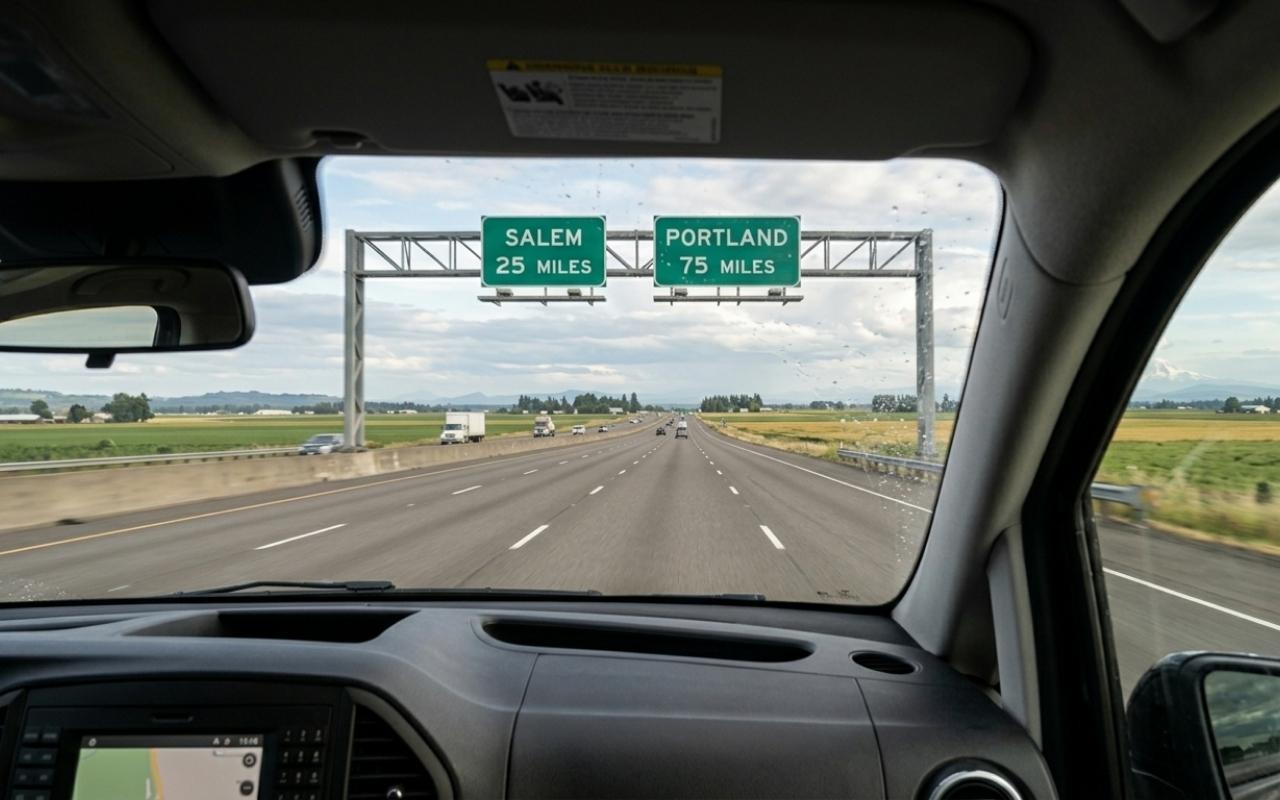Route from Albany to PDX