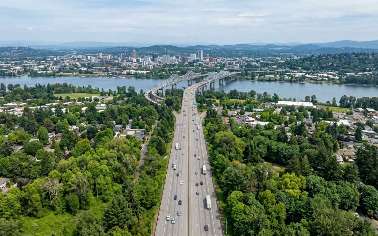 Route from Vancouver to PDX