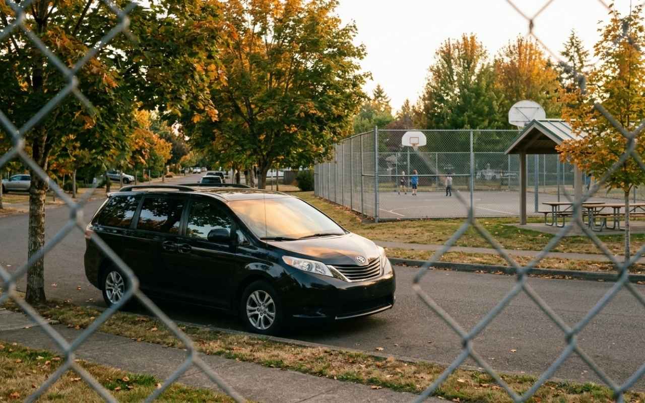 Airport shuttle vehicle in Hazel Dell