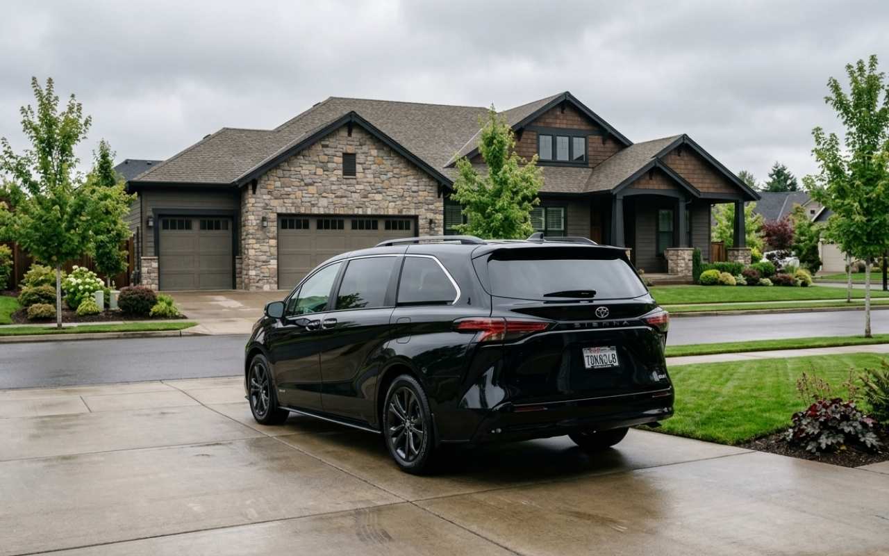 Airport shuttle vehicle in Bethany