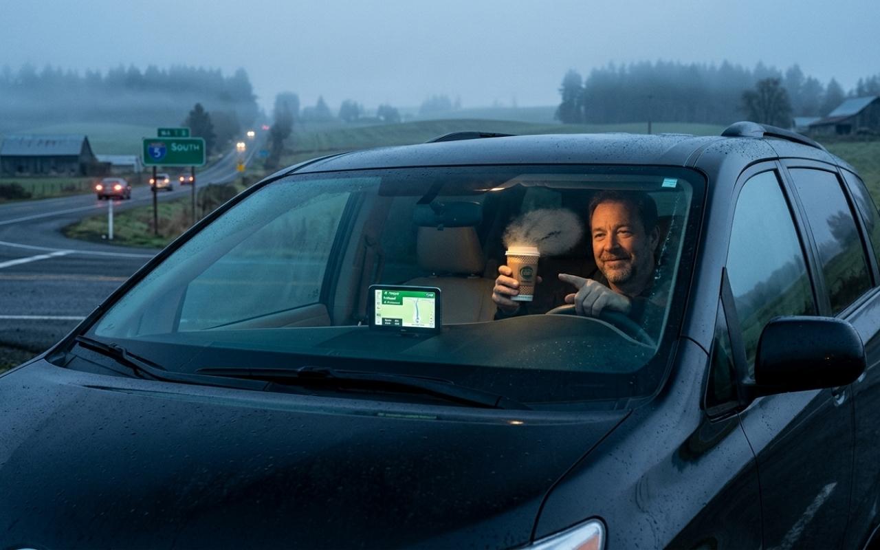Route from Chehalis to PDX